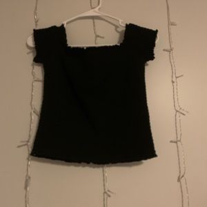 black off the shoulder top